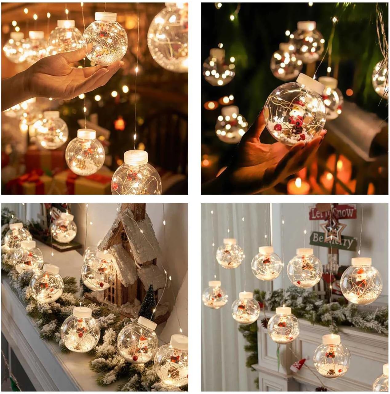 Christmas Wishing Ball™ hanging decoration copper lights