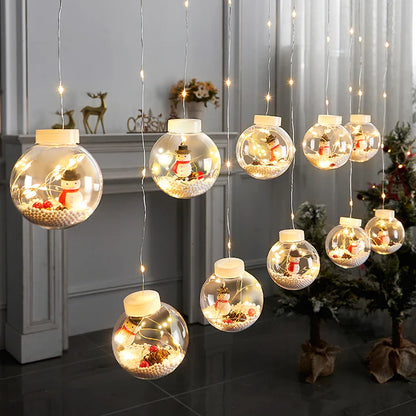 Christmas Wishing Ball™ hanging decoration copper lights